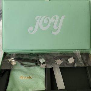 ROSATO leather choker with charms